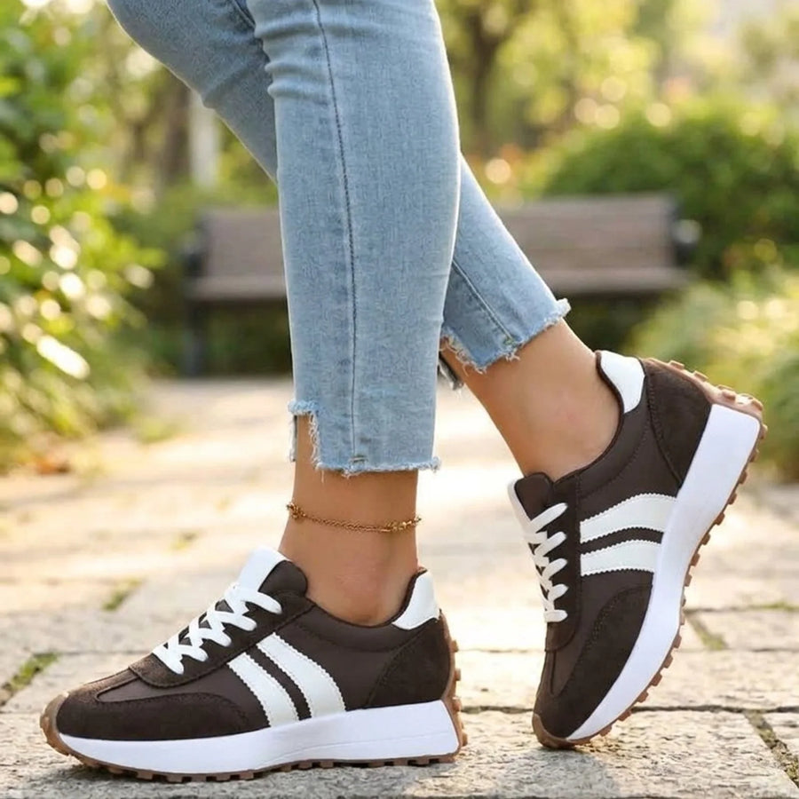 Cecilie™ | Espadrilles rétro à rayures avec lacets