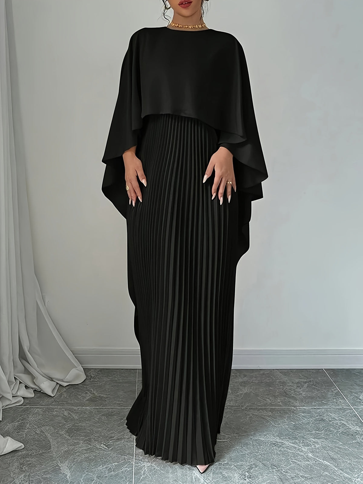 Ensemble élégant robe et châle pour femme