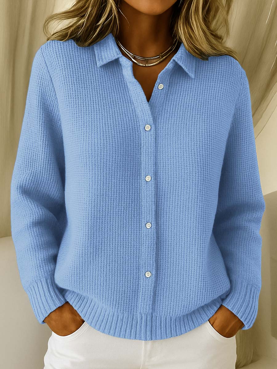 Manuela | Veste en tricot texturé à boutons