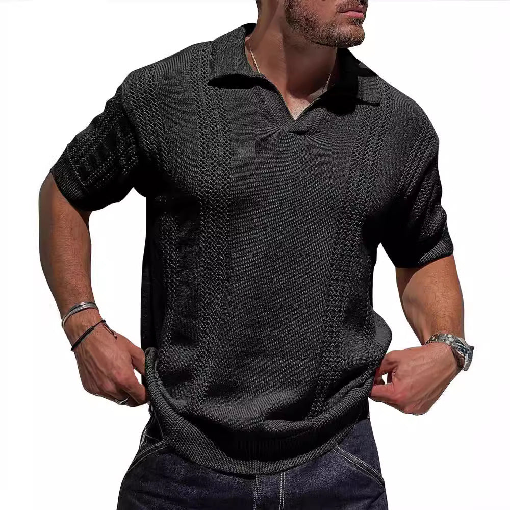 Hauts ajourés amples unis pour homme