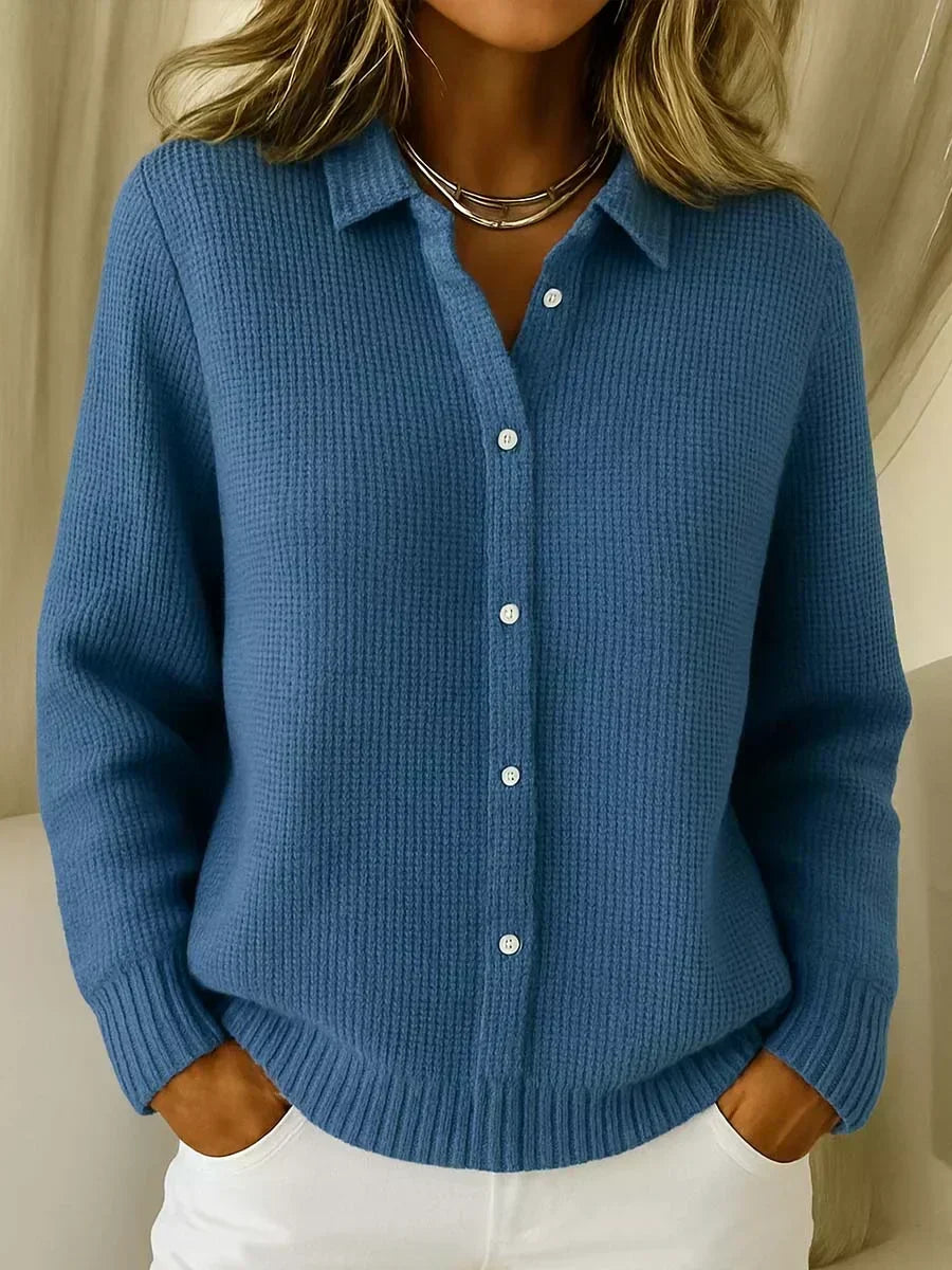 Manuela | Veste en tricot texturé à boutons