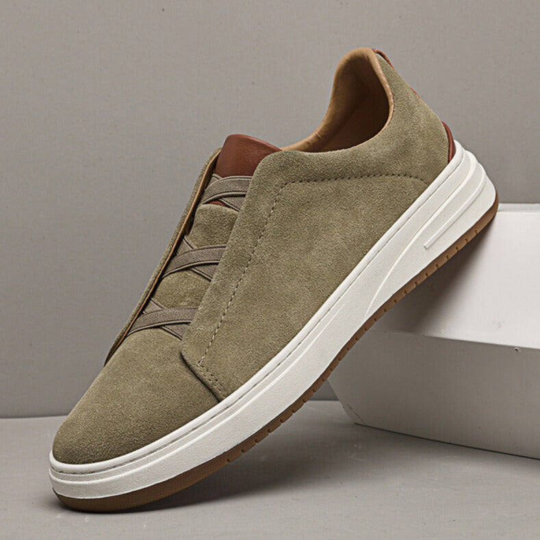 Massimo | Chaussures sans lacets en suède