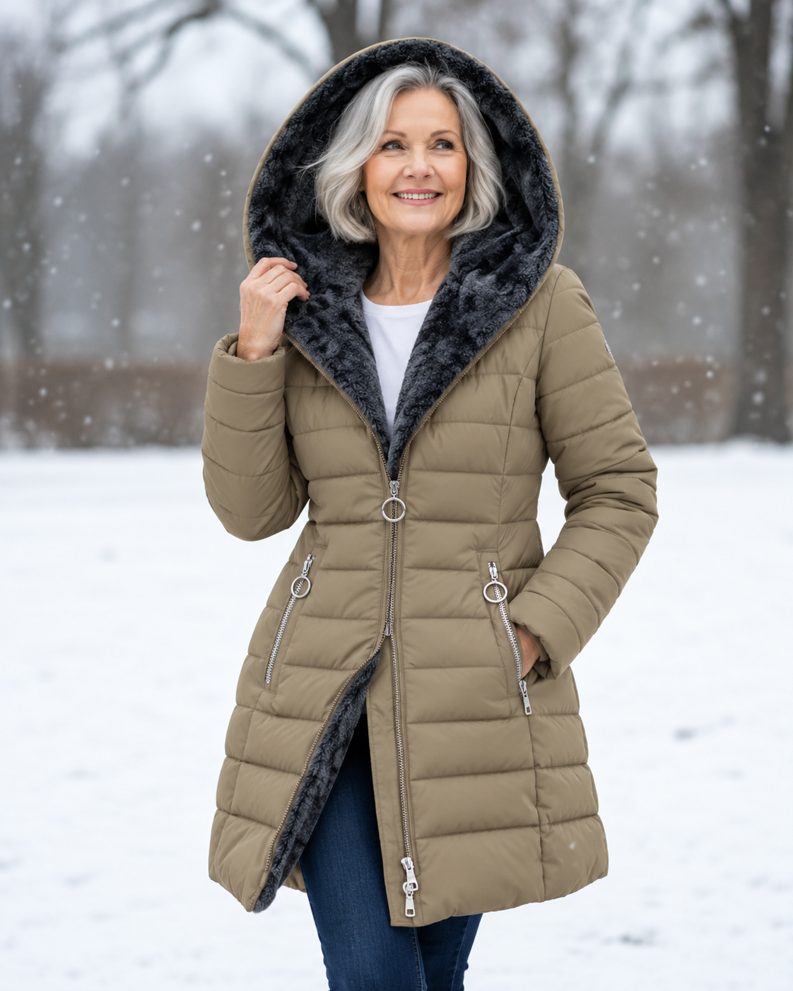 Marga™ | Manteau d'hiver matelassé chaud à capuchon