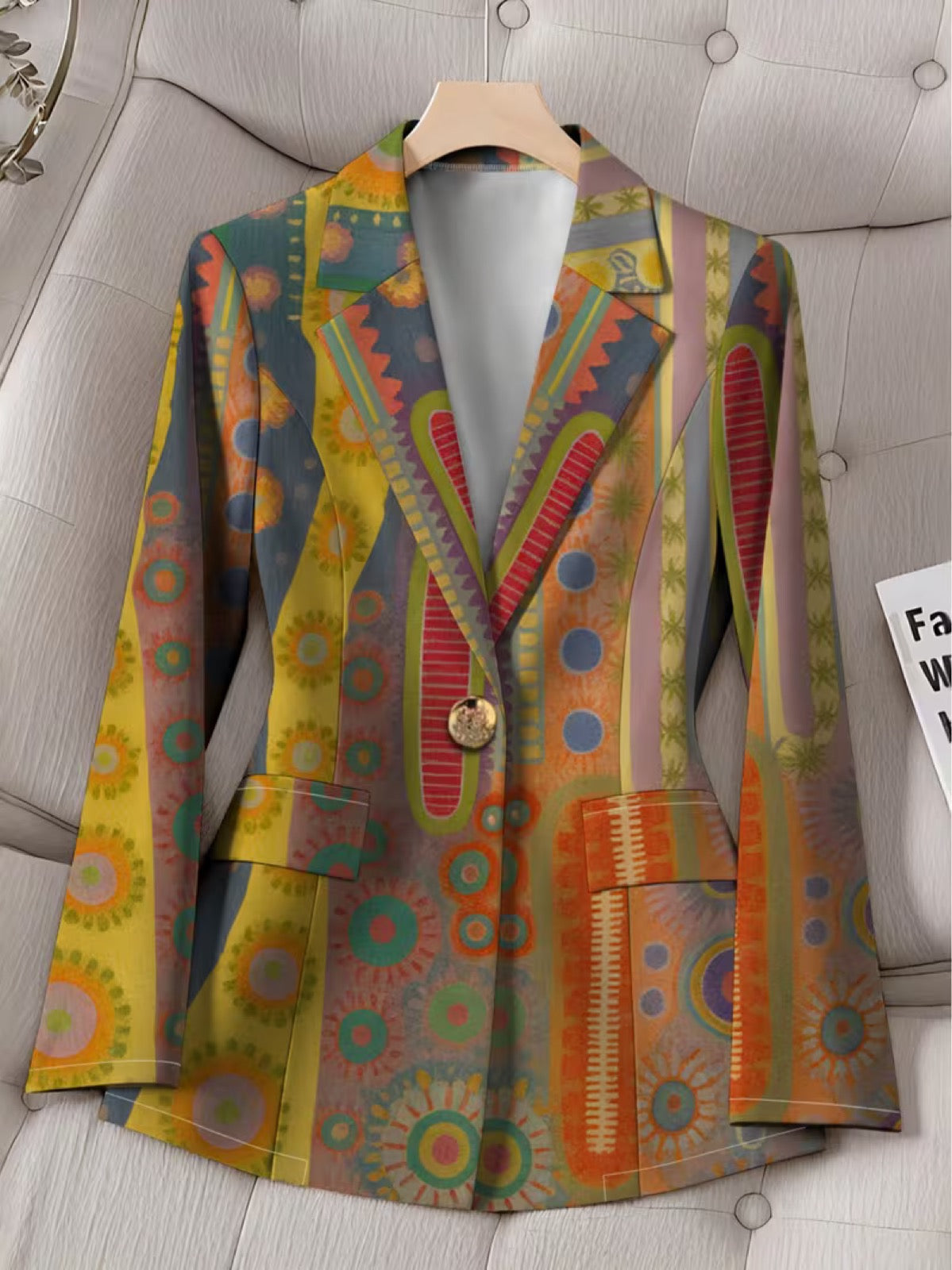Faustine™ | Blazer bohème à médaillons