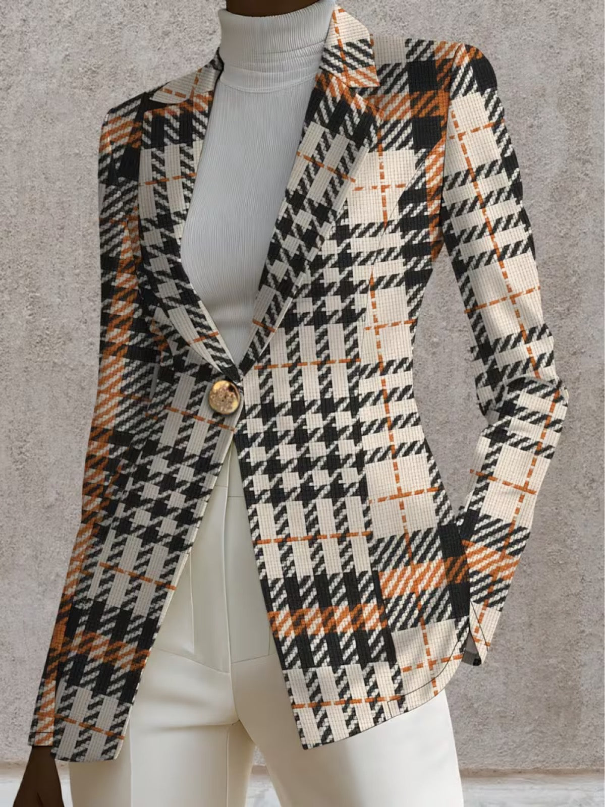 Ghislaine™ | Blazer pied-de-poule