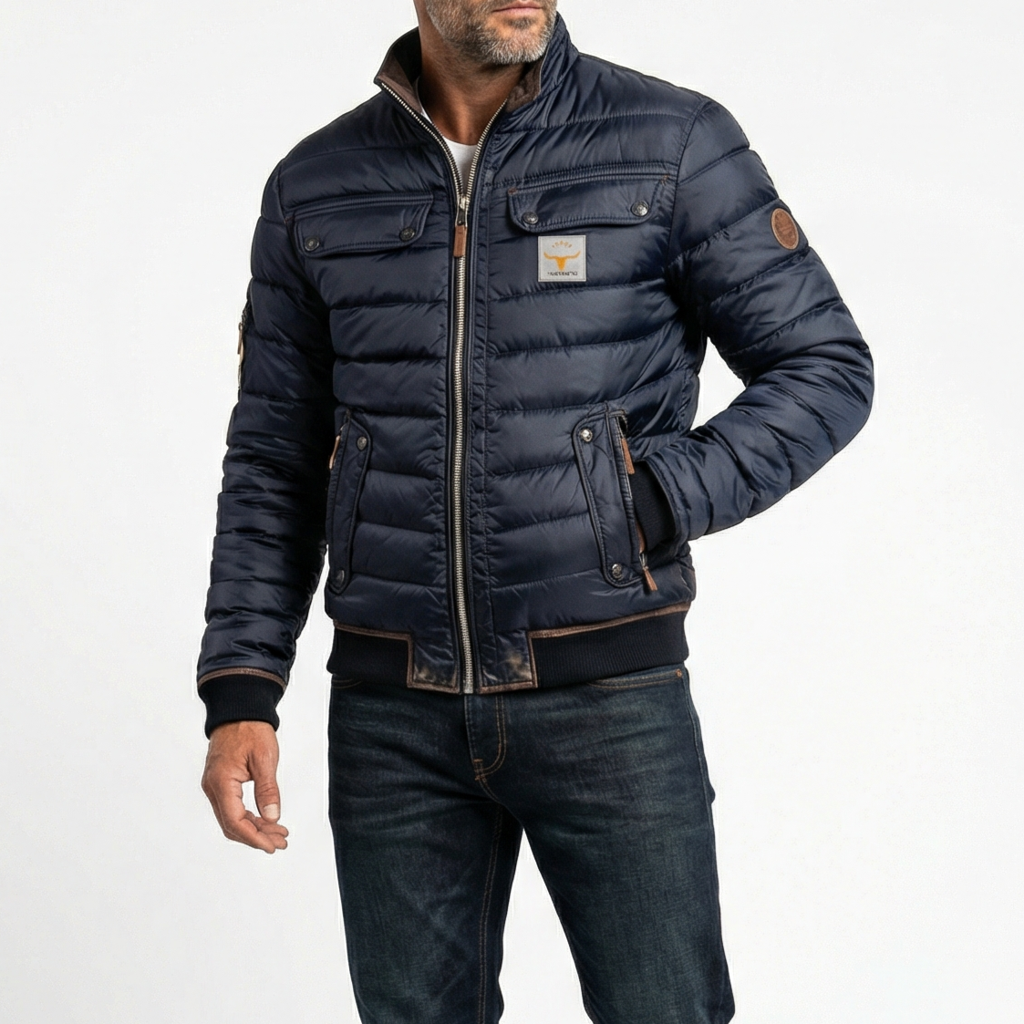 Ottavio | Veste vintage à col contrastant
