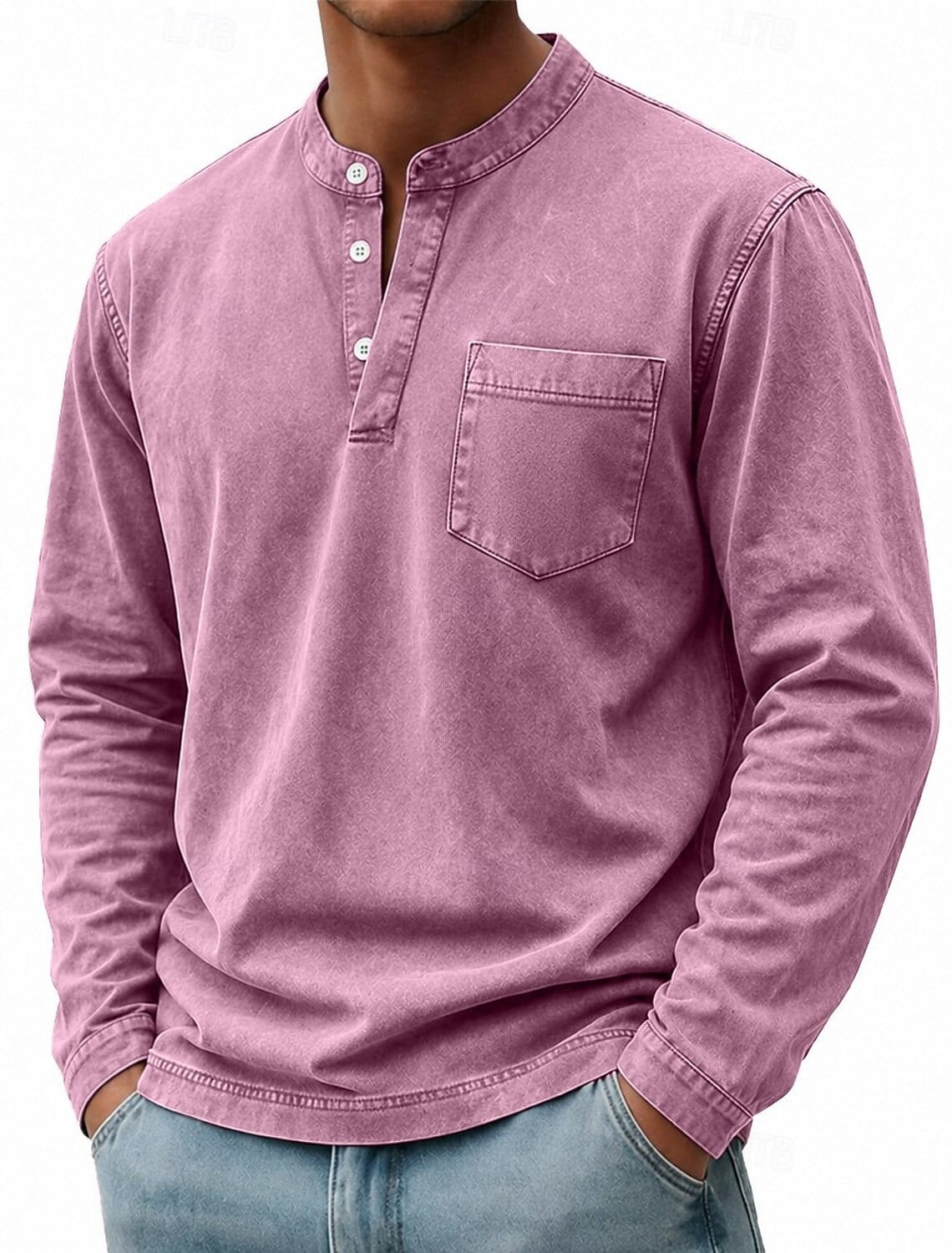 Fulvio | Henley à manches longues avec poche