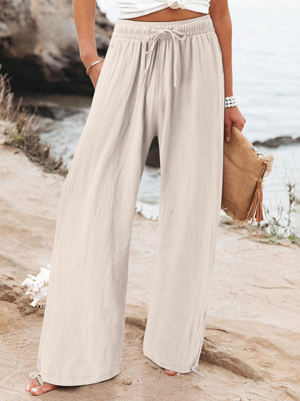 Olwen | Pantalon souple à jambe large