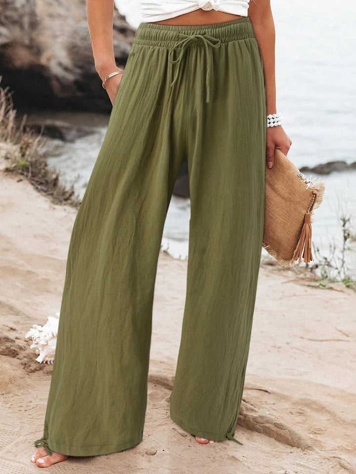 Olwen | Pantalon souple à jambe large