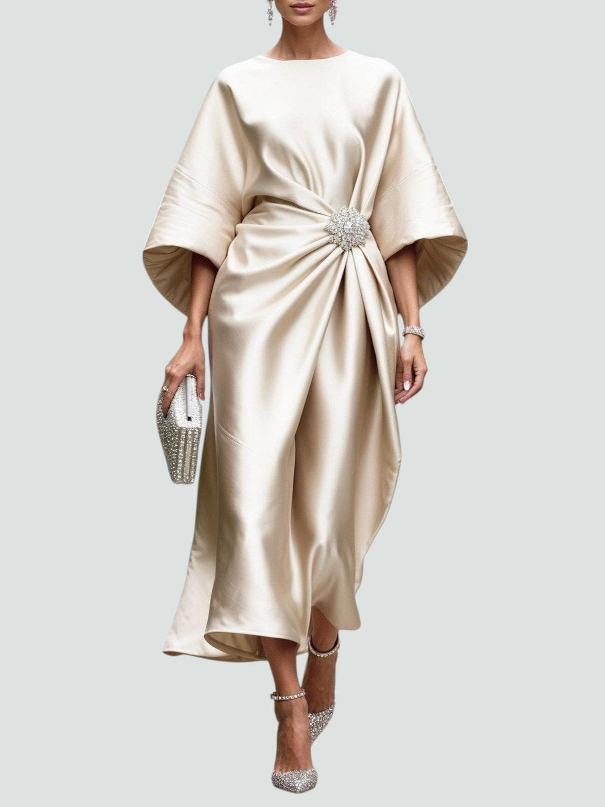Isabelle | Robe de soirée drapée