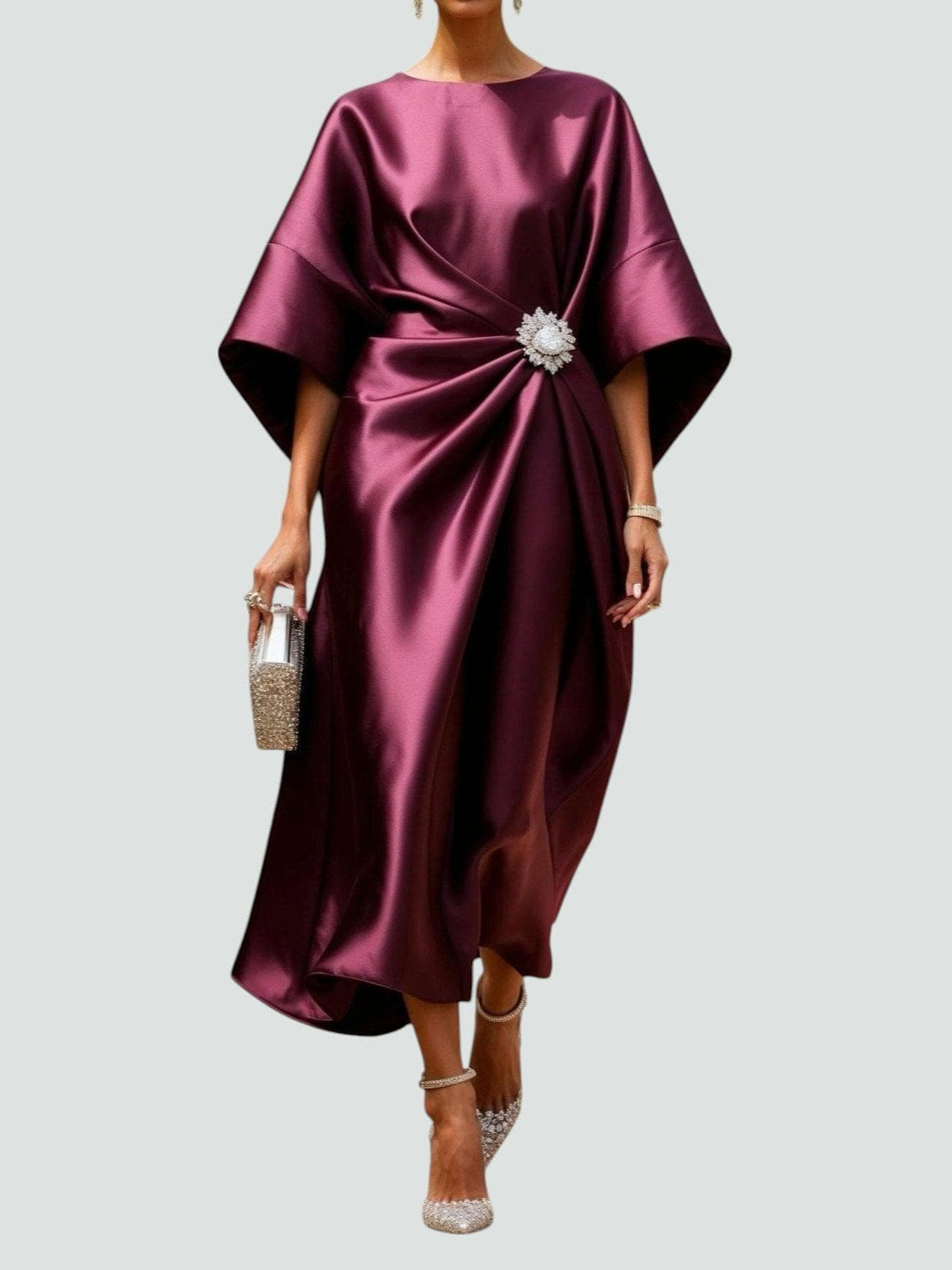 Isabelle | Robe de soirée drapée