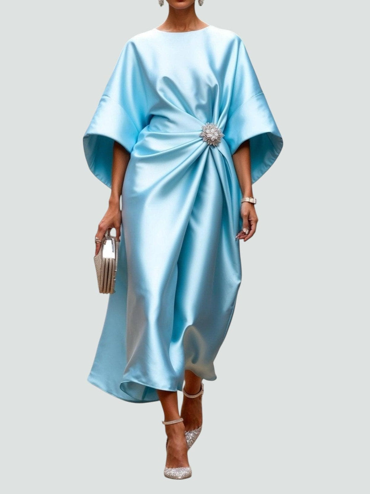 Isabelle | Robe de soirée drapée