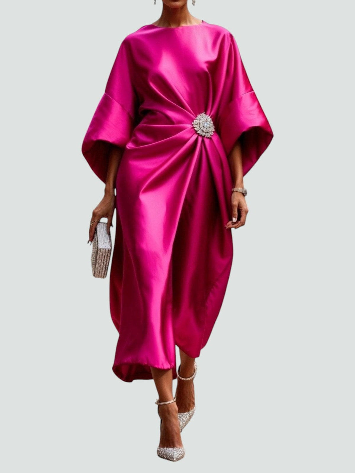 Isabelle | Robe de soirée drapée