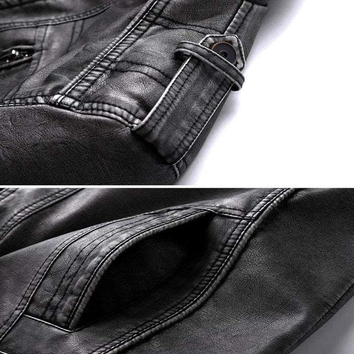 Bruno | Blouson motard en similicuir