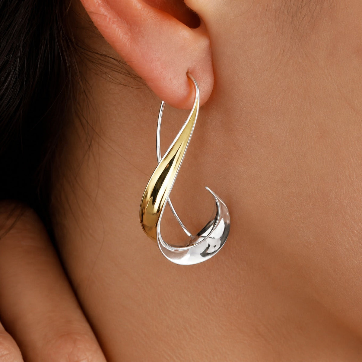 Boucles d'oreilles Élégance dorée raffinée intemporelle