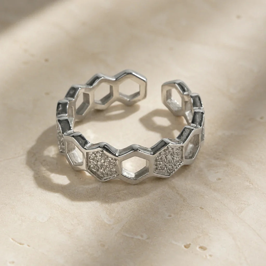 Bague chaîne ajustable Verona