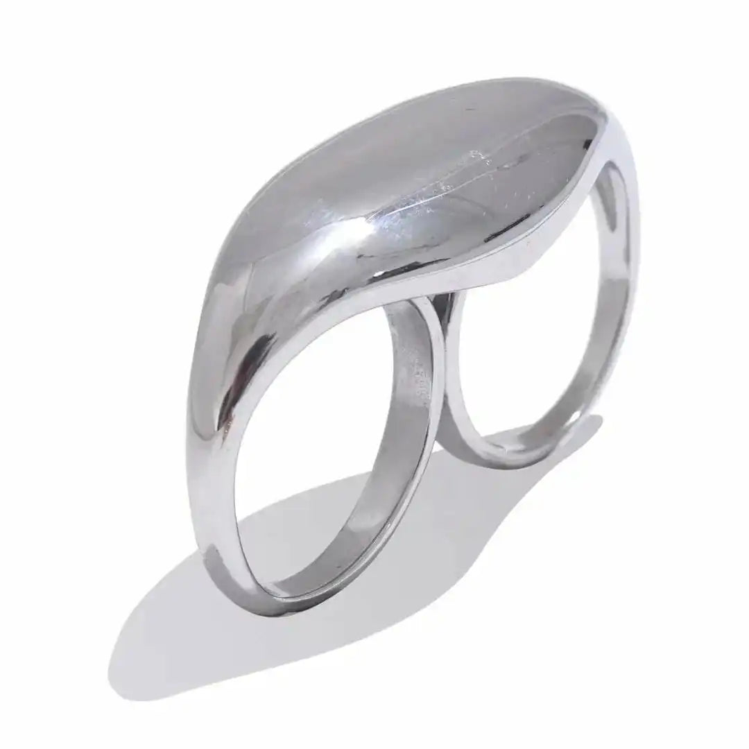 Bague Double dorée intemporelle
