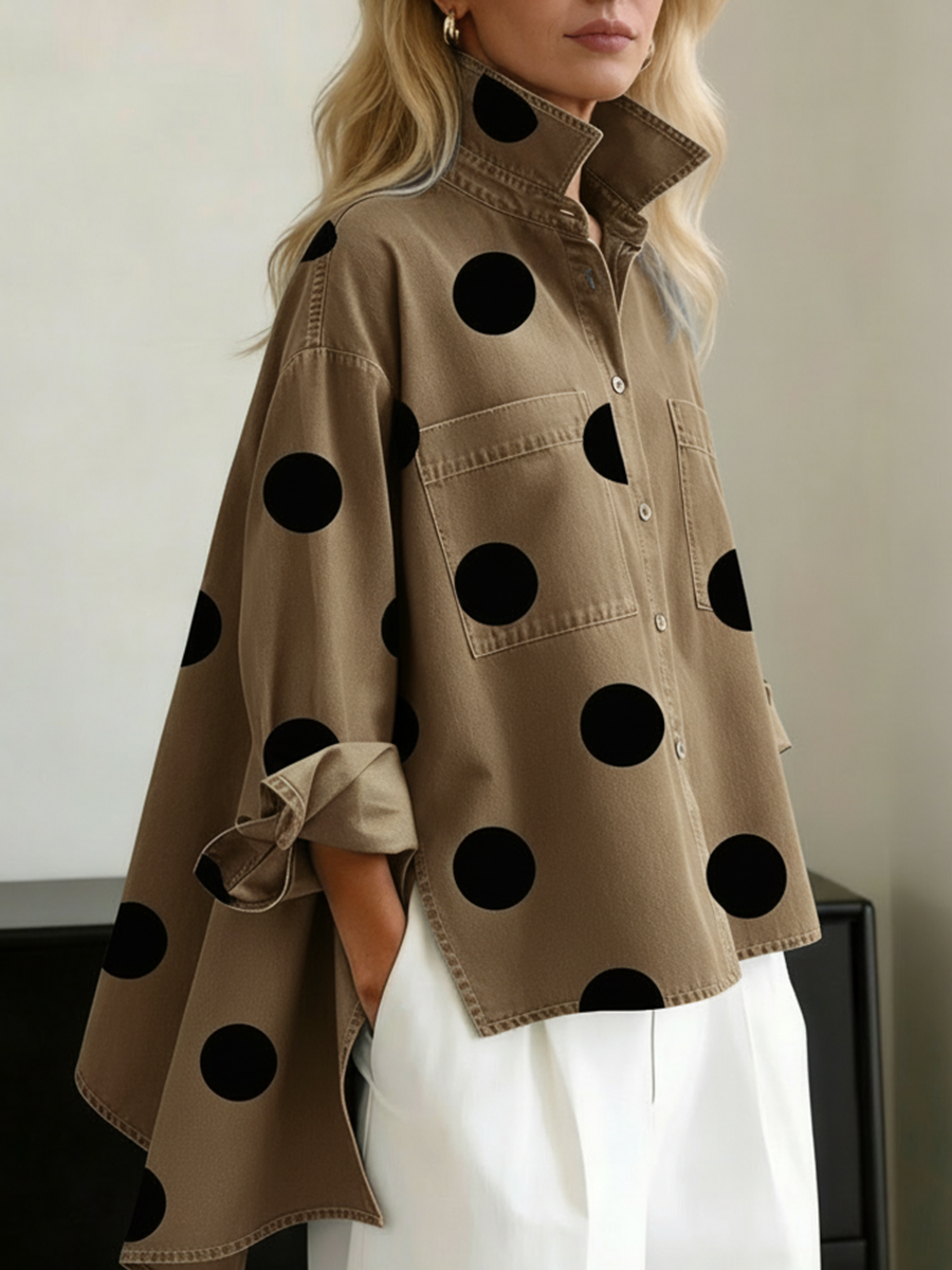 Peggy | Chemise ample à pois pour femme