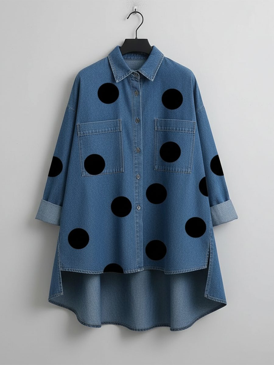 Peggy | Chemise ample à pois pour femme