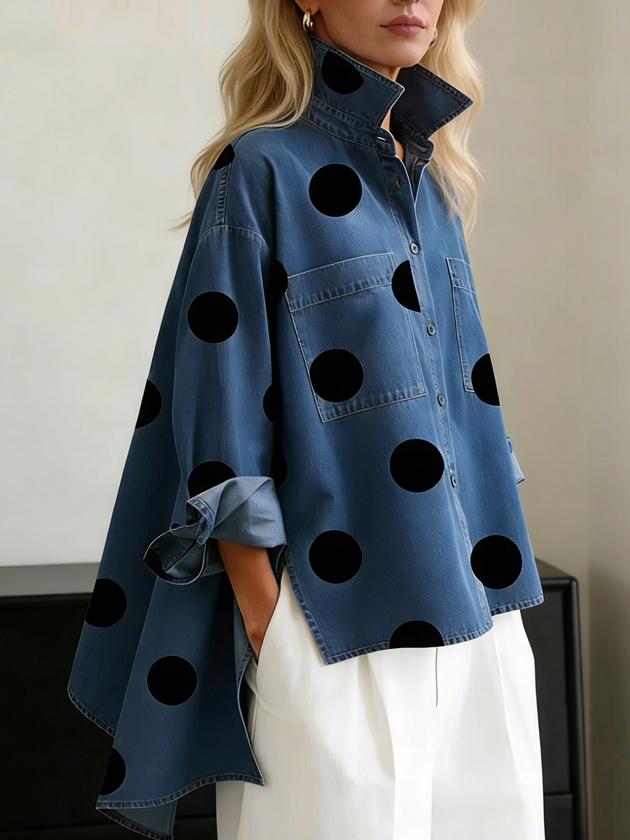 Peggy | Chemise ample à pois pour femme