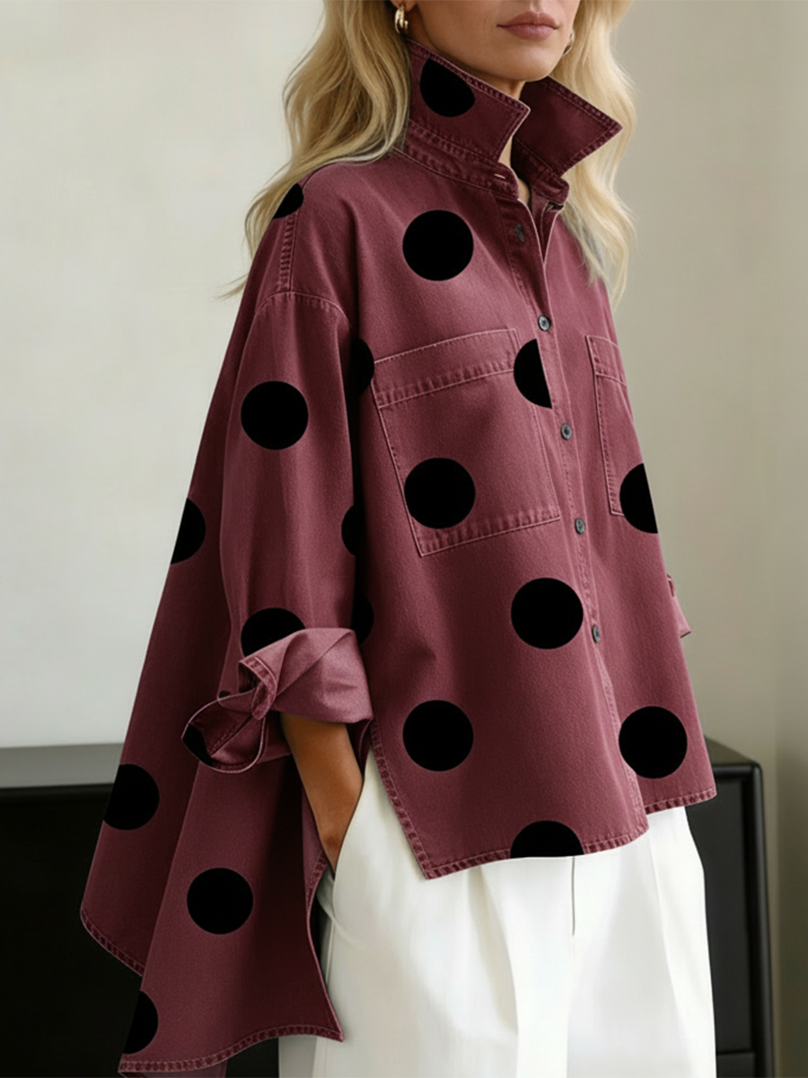 Peggy | Chemise ample à pois pour femme