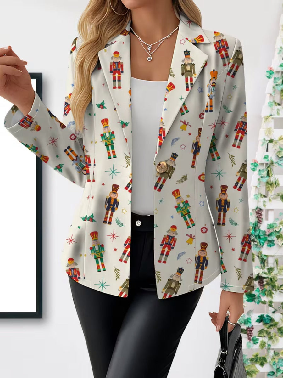 Vivenne™ | Blazer imprimé casse-noisettes