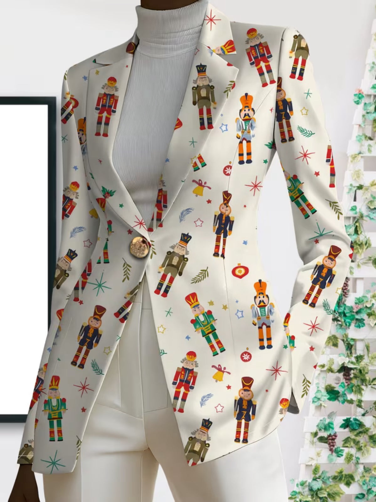 Vivenne™ | Blazer imprimé casse-noisettes